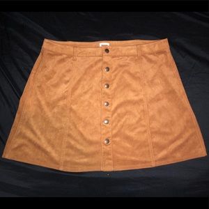 Suede Skirt